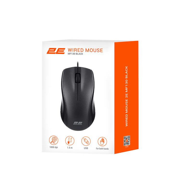 Миша 2E MF130 Black (2E-MF130UB) 