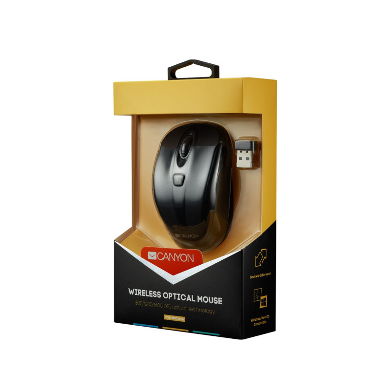 Миша бездротова Canyon CNR-MSOW06B Black USB