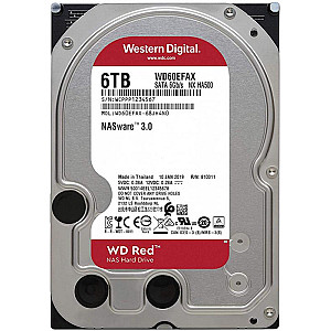 Накопичувач HDD SATA 6.0TB WD Red NAS 5400rpm 256MB (WD60EFAX)