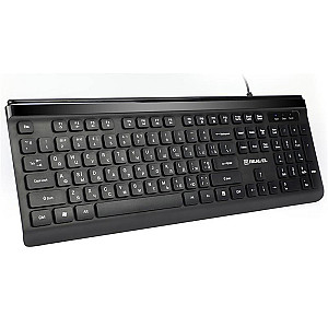 Клавіатура REAL-EL Comfort 7085 Ukr Black