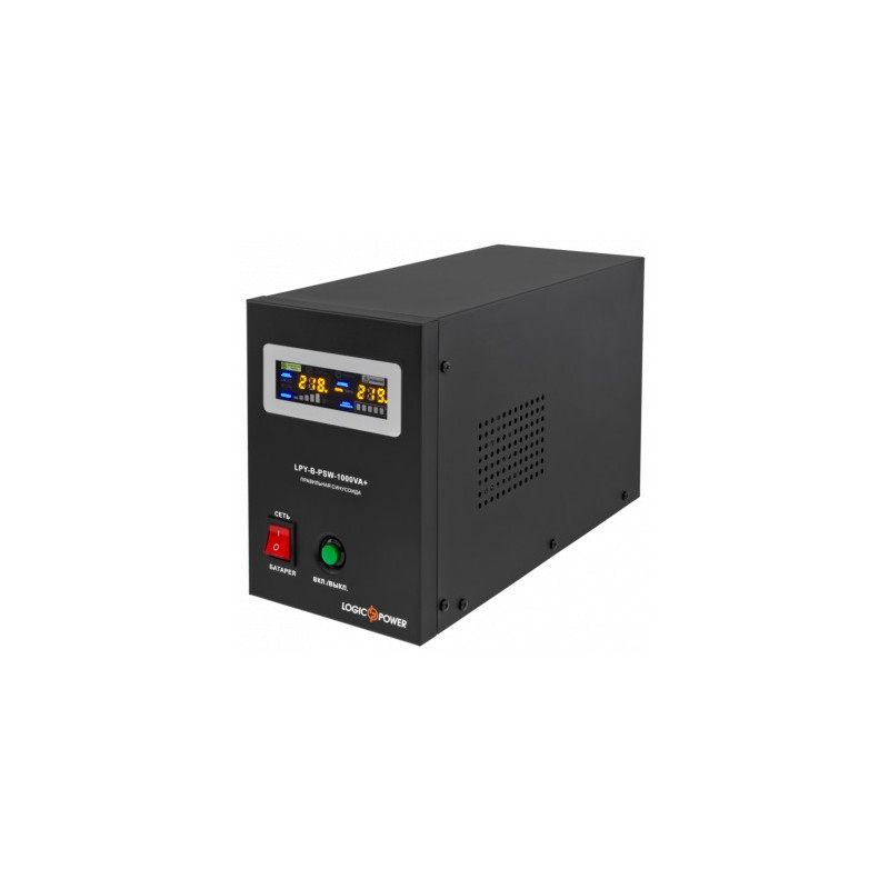 Джерело безперебійного живлення LogicPower LPY-B-PSW-1000VA+ (700Вт)10A/20A, з правильною синусоїдою 12V