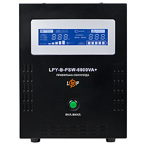Джерело безперебійного живлення LogicPower LPY-B-PSW-6000VA+(4200Вт)10A/20A, з правильною синусоїдою 48V