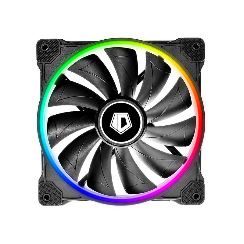 Вентилятор ID-Cooling ZF-14025-ARGB (Single Pack), 140x140x25мм, 4-pin PWM, чорний