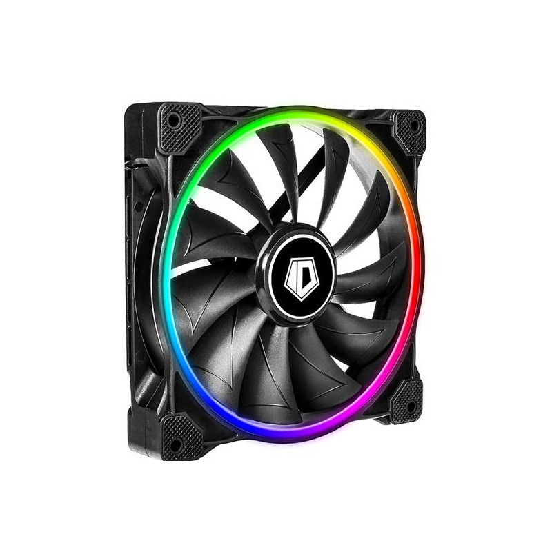 Вентилятор ID-Cooling ZF-14025-ARGB (Single Pack), 140x140x25мм, 4-pin PWM, чорний