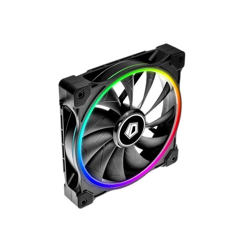 Вентилятор ID-Cooling ZF-14025-ARGB (Single Pack), 140x140x25мм, 4-pin PWM, чорний