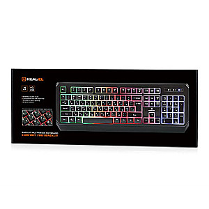 Клавіатура REAL-EL Comfort 7001 Ukr Black
