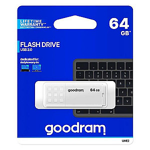 Флеш-накопичувач USB 64GB GOODRAM UME2 White (UME2-0640W0R11)