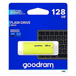 Флеш-накопичувач USB 128GB GOODRAM UME2 Yellow (UME2-1280Y0R11)