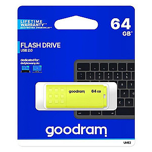 Флеш-накопичувач USB 64GB GOODRAM UME2 Yellow (UME2-0640Y0R11)