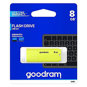 Флеш-накопичувач USB  8GB GOODRAM UME2 Yellow (UME2-0080Y0R11)