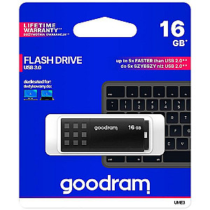 Флеш-накопичувач USB3.0 16GB GOODRAM UME3 Black (UME3-0160K0R11)