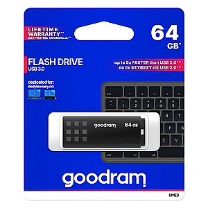 Флеш-накопичувач USB3.0 64GB GOODRAM UME3 Black (UME3-0640K0R11)