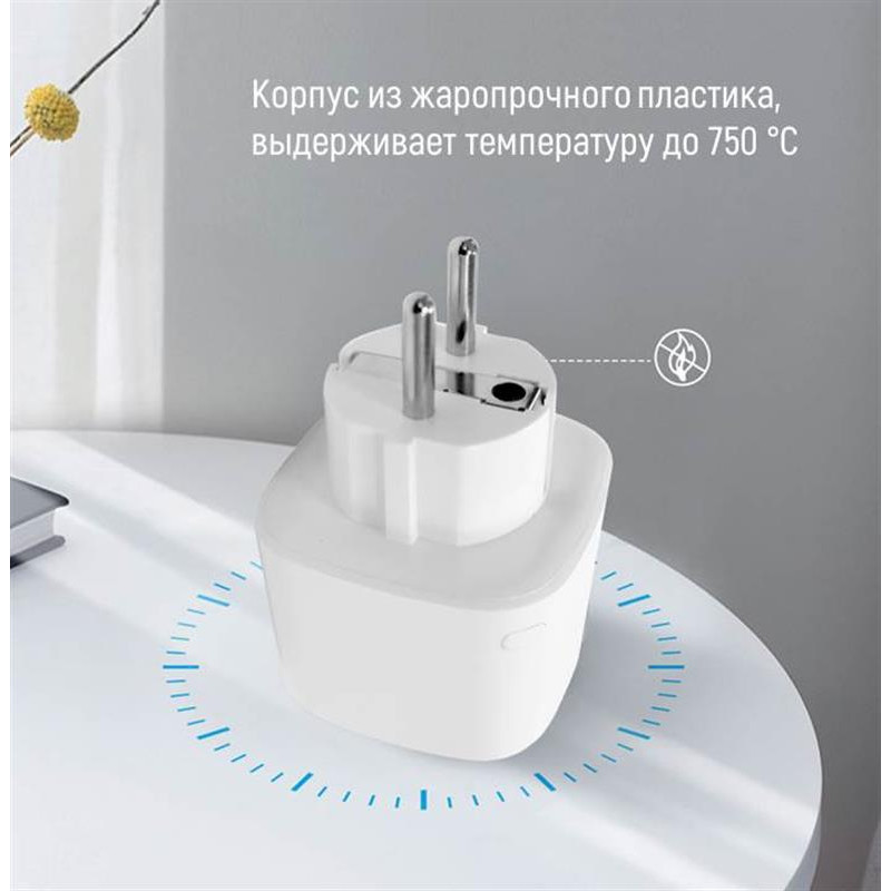 Розумна Wi-Fi розетка ColorWay 16A/3680W одинарна (CW-SP1A-PT)