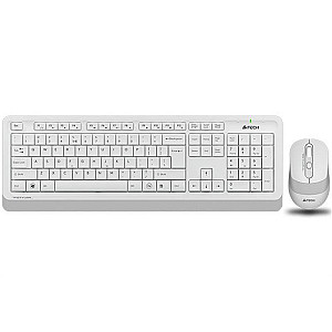 Комплект (клавіатура, мишка) бездротовий A4Tech Fstyler FG1010 White USB