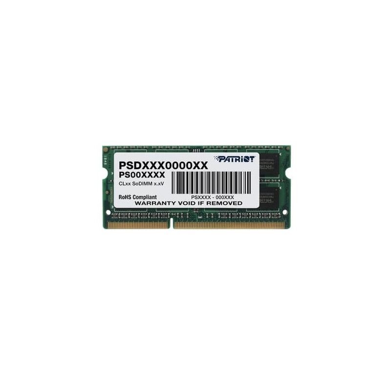 Модуль пам`яті SO-DIMM 4GB/1600 DDR3 1.35В Patriot Signature Line (PSD34G1600L2S)