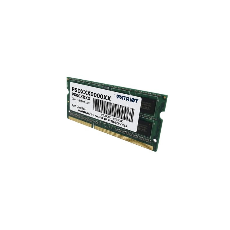 Модуль пам`яті SO-DIMM 4GB/1600 DDR3 1.35В Patriot Signature Line (PSD34G1600L2S)