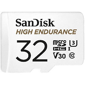 Карта пам`ятi MicroSDXC 32GB UHS-I/U3 Class 10 SanDisk High Endurance R100/W40MB/s + SD-adapter (SDSQQNR-032G-GN6IA)