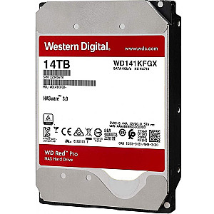 Накопичувач HDD SATA 14.0TB WD Red Pro NAS 7200rpm 512MB (WD141KFGX)