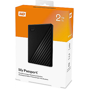 Зовнішній жорсткий диск 2.5" USB 2.0TB WD My Passport Black (WDBYVG0020BBK-WESN)