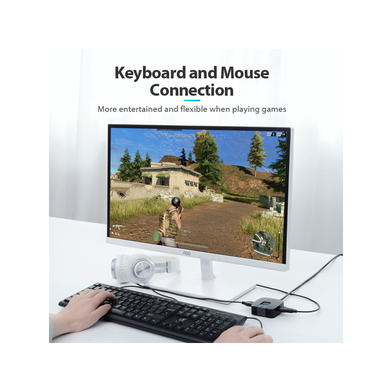 Концентратор Vention 4-Port USB 3.0, 0.5 m (CHBBD)