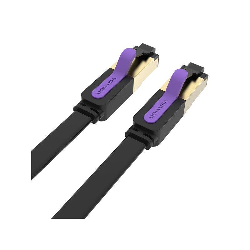 Патч-корд Vention CAT7 SSTP Ethernet, 1 m, Black (ICABF)