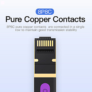 Патч-корд Vention CAT7 SSTP Ethernet, 1 m, Black (ICABF)