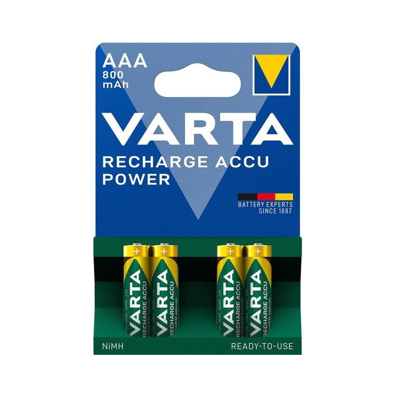 Акумулятор Varta Recharge Accu AAA/HR03 Ni-MH 800 mAh BL 4шт