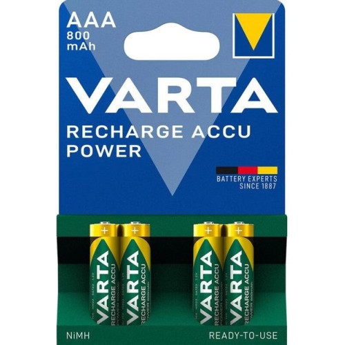 Акумулятор Varta Recharge Accu AAA/HR03 Ni-MH 800 mAh BL 4шт
