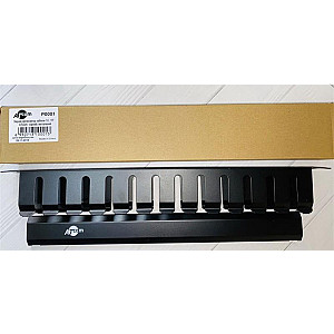 Організатор кабелю ATcom P0001 1U, 19", чорний, металевий
