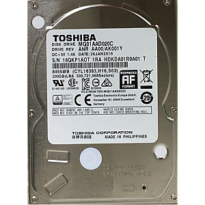 Накопичувач HDD 2.5" SATA 200GB Toshiba 8MB 4200rpm (MQ01AAD020C)