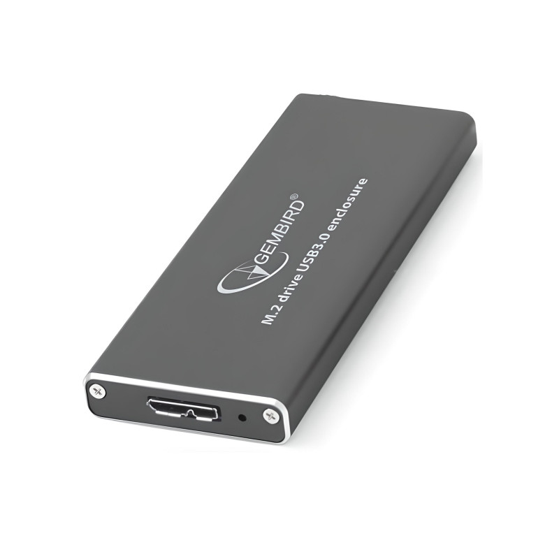 Зовнішня кишеня Gembird для підключення SSD M.2, USB 3.0, алюміній, Black (EE2280-U3C-01)