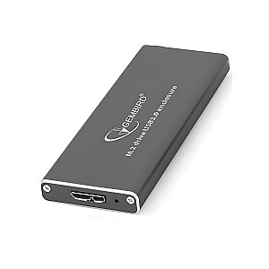 Зовнішня кишеня Gembird для підключення SSD M.2, USB 3.0, алюміній, Black (EE2280-U3C-01)