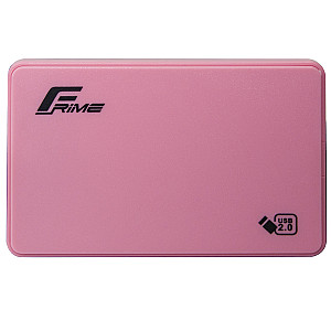 Зовнішня кишеня Frime SATA HDD/SSD 2.5", USB 2.0, Plastic, Pink (FHE12.25U20)