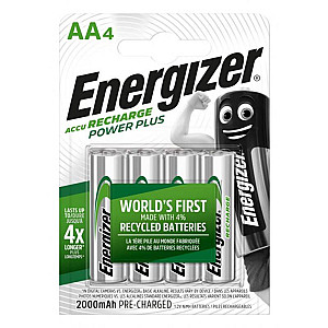 Акумулятори Energizer Recharge Power Plus AA/HR6 LSD Ni-MH 2000 mAh BL 4шт
