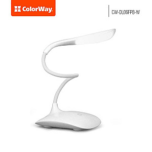 Настільна лампа LED ColorWay CW-DL06FPB-W White