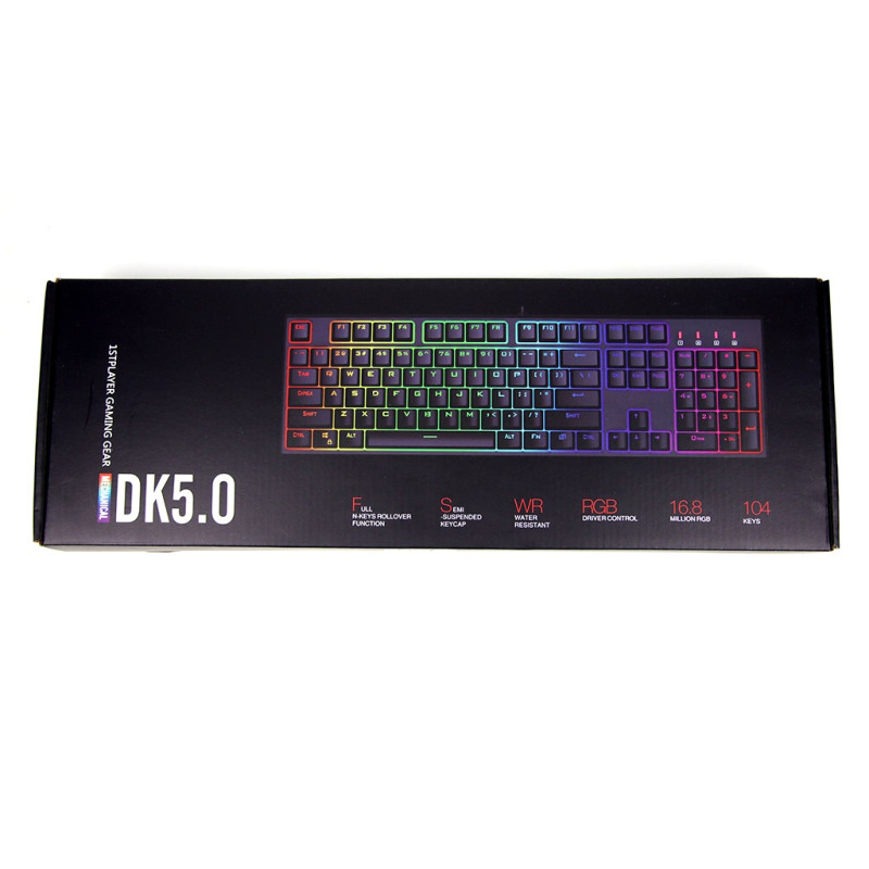 Клавіатура 1stPlayer DK5.0 RGB Outemu Red Black (DK5.0-RD)