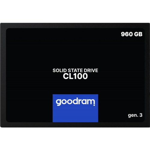 Накопичувач SSD  960GB Goodram CL100 GEN.3 2.5" SATAIII 3D TLC (SSDPR-CL100-960-G3)