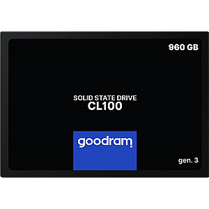 Накопичувач SSD  960GB Goodram CL100 GEN.3 2.5" SATAIII 3D TLC (SSDPR-CL100-960-G3)