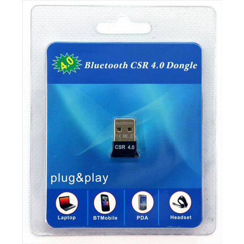 Bluetooth-адаптер USB - Bluetooth 4.0 HQ-Tech BT4-S1, Extra Slim, Qualcomm, блістер