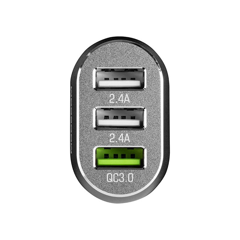 Автомобільний зарядний пристрій Modecom CU3-05 (3USBx2.4A) White (ZT-MC-CU3-05)