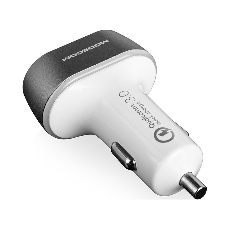 Автомобільний зарядний пристрій Modecom CU3-05 (3USBx2.4A) White (ZT-MC-CU3-05)