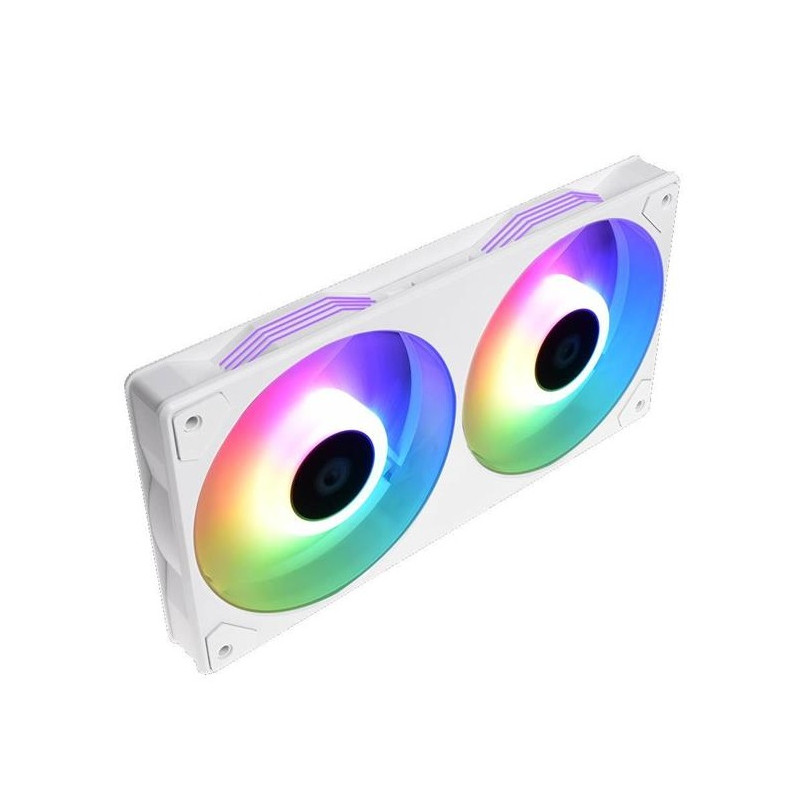 Вентилятор ID-Cooling Icefan 240 ARGB Snow, 245x125x27мм, 3-pin, 4-pin PWM, білий