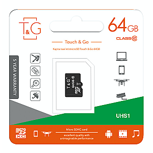 Карта пам`ятi MicroSDXC 64GB UHS-I Class 10 T&G (TG-64GBSDCL10-00)