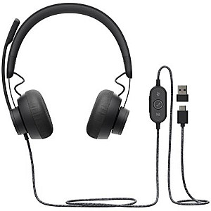Гарнітура Logitech Zone Wired Black (981-000870)