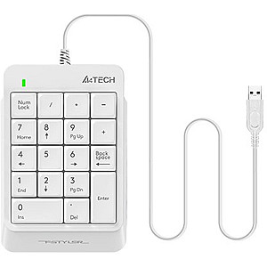 Цифровий клавiатурный блок A4Tech FK13P White