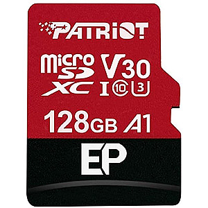 Карта пам`ятi MicroSDXC 128GB UHS-I/U3 Class 10 Patriot EP A1 R90/W80MB/s + SD-adapter (PEF128GEP31MCX)