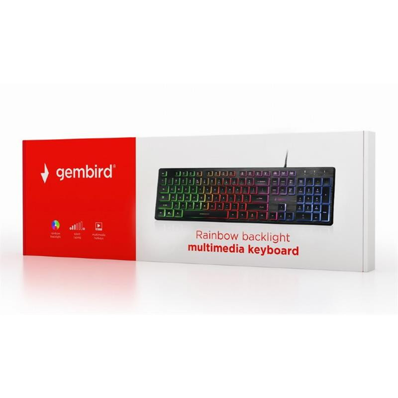 Клавіатура Gembird KB-UML-01-UA Black USB UKR