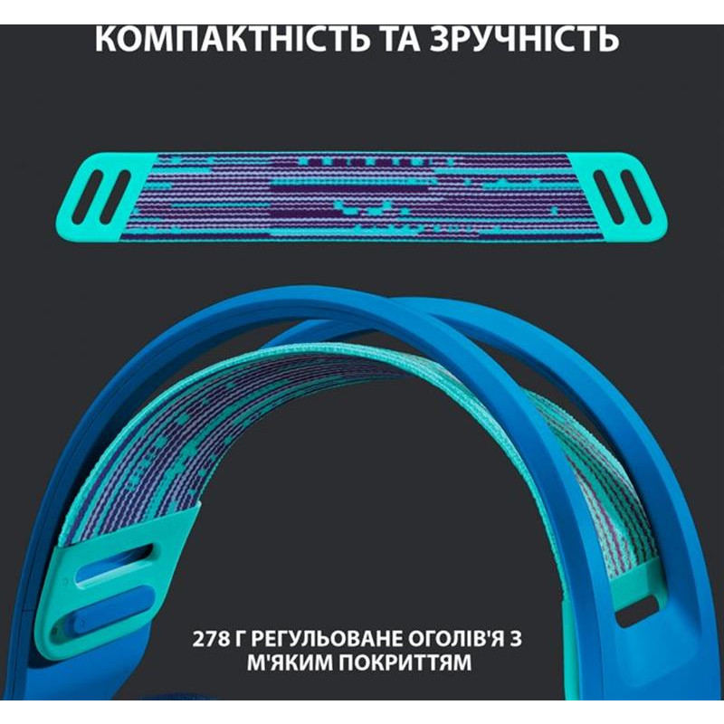 Гарнітура Logitech G733 Blue (981-000943)