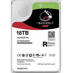 Накопичувач HDD SATA 18.0TB Seagate IronWolf Pro NAS 7200rpm 256MB (ST18000NE000)