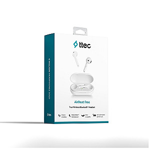 Bluetooth-гарнітура Ttec AirBeat Free True Wireless Headsets White (2KM133B)